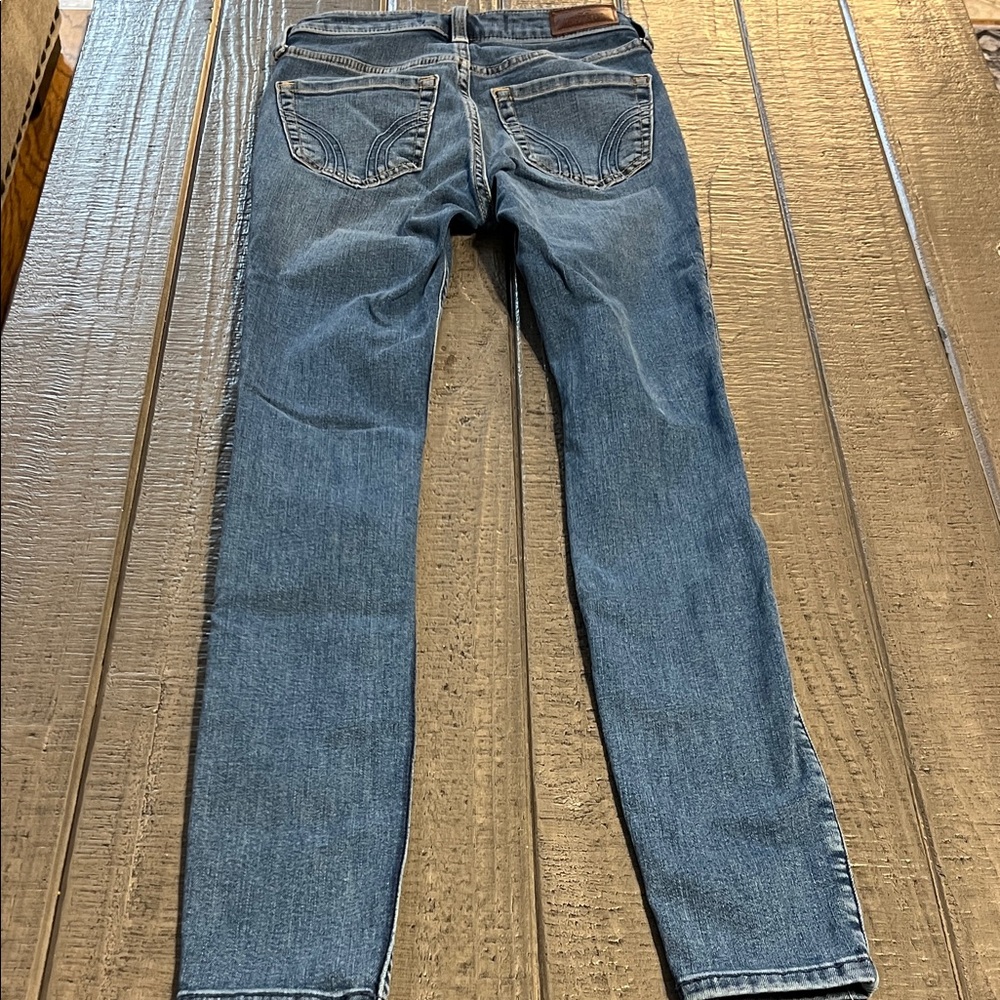 Hollister Classic Blue Jeans 00R W24R High Rise Super Skinny - Picture 4 of 9